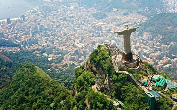 Standing atop Mount Corcovado overlooking Rio de Janeiro, Christ the Redeemer is an iconic Art Deco statue and one of the New Seven Wonders of the World. The panoramic views of the city, Guanabara Bay, and Sugarloaf Mountain from the base are breathtaking. It is a global symbol of Christianity and a must-see landmark that captures the spirit and beauty of Brazil.