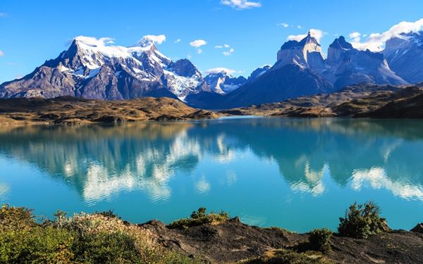 Torres del Paine National Park in Patagonia is world-famous for its granite pillars, emerald lakes, and vast glaciers. It is a dream destination for hikers, offering the iconic "W" and "O" trekking circuits. The dramatic landscape and diverse wildlife, including pumas and guanacos, make it one of the most spectacular wilderness areas on the planet.