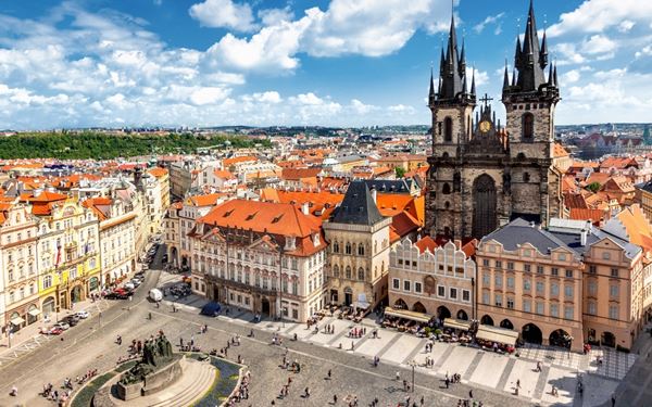 The Old Town of Prague is a historic hub featuring the iconic Astronomical Clock and the Gothic Týn Church. Its narrow, winding streets are filled with history, vibrant cafes, and stunning architecture ranging from Romanesque to Baroque. It is one of the most visited and preserved medieval city centers in Europe, offering a magical atmosphere for every traveler.