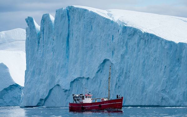 The Ilulissat Icefjord is a UNESCO World Heritage site where massive icebergs from the Sermeq Kujalleq glacier meet the sea. Visitors can take boat tours to see towering walls of ice or hike along the shore to hear the "thunder" of the moving ice. It is a powerful display of the raw, arctic beauty that defines the vast landscape of Greenland.