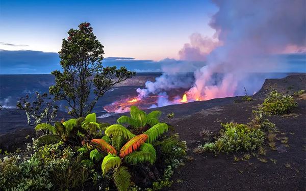 This park on the Big Island is home to two of the world’s most active volcanoes, Kilauea and Mauna Loa. Visitors can witness the raw power of creation as lava shapes the landscape, explore ancient lava tubes, and hike across scorched craters. It is a unique geological wonderland and a sacred site for Native Hawaiians, offering a profound look at the earth's inner workings and the birth of the islands.