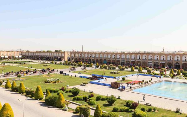 Located in Isfahan, Naqsh-e Jahan is one of the largest and most beautiful city squares in the world. Surrounded by the blue-tiled Shah Mosque, Ali Qapu Palace, and the bustling Grand Bazaar, it is a masterpiece of Safavid architecture. The square is a vibrant hub of Iranian life, famous for its fountains, horse-drawn carriages, and stunning evening atmosphere.