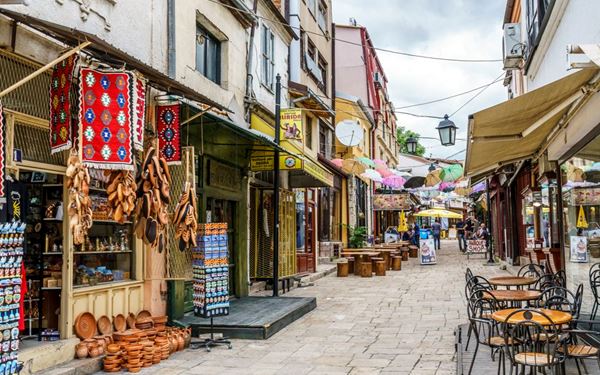 The Old Bazaar in Skopje is the largest bazaar in the Balkans outside of Istanbul. This historic marketplace is a maze of cobblestone streets filled with traditional teahouses, gold shops, and Ottoman-era mosques and hammams. It is the cultural soul of the capital, where visitors can experience authentic local crafts, vibrant street life, and a rich history that spans centuries.