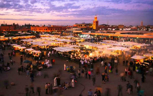 The Medina of Marrakesh is a vibrant UNESCO World Heritage site filled with narrow alleys, bustling souks, and historic landmarks like the Koutoubia Mosque. At its heart lies Jemaa el-Fnaa, a square alive with storytellers, musicians, and food stalls. It offers an overwhelming sensory experience and a deep dive into the traditional Moroccan way of life and culture.