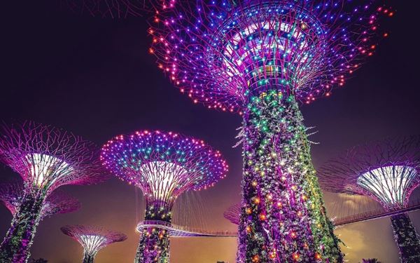 Gardens by the Bay is a futuristic nature park featuring the iconic Supertree Grove, the Flower Dome, and the Cloud Forest. It represents Singapore’s vision of a "City in a Garden." The spectacular light show at night and the stunning biodiversity housed in the world’s largest glass greenhouses make it a global symbol of innovation, sustainability, and urban beauty.