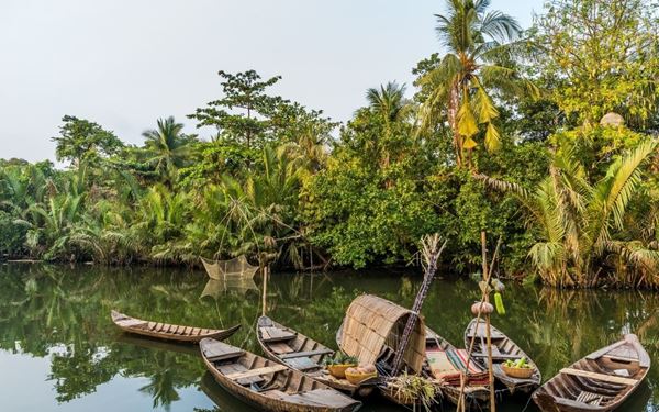 Often called the "Rice Bowl of Vietnam," the Mekong Delta is a vast labyrinth of rivers, swamps, and islands. Life here revolves around the water, famous for vibrant floating markets like Cai Rang and lush fruit orchards. Navigating the narrow canals by sampan and visiting traditional brick kilns provides an intimate look at the resilient and hospitable river culture that defines southern Vietnam's natural charm.
