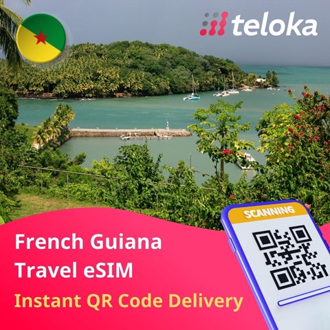 Best eSIM for French Guiana Travel | Prepaid Data Plans