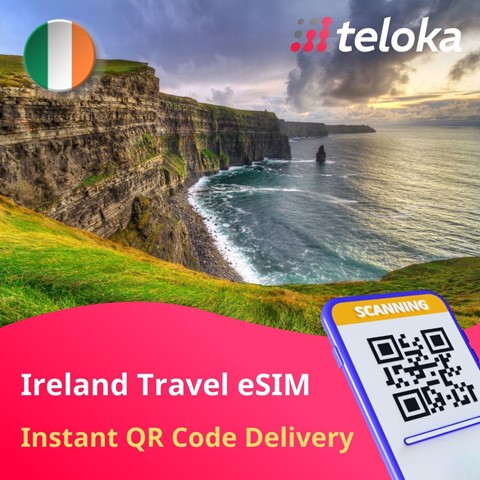 Prepaid eSIM Ireland | Best Travel Data | Affordable Plans