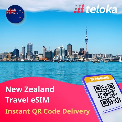 Prepaid Esim for New Zealand Travel | NZ Esim | Teloka