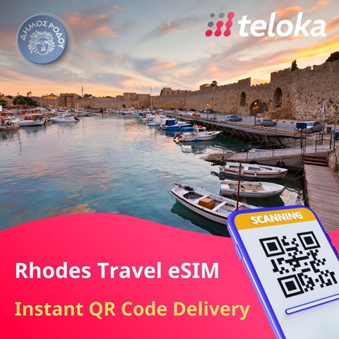 Rhodes eSIM for Tourists | Prepaid Plans | Buy Now