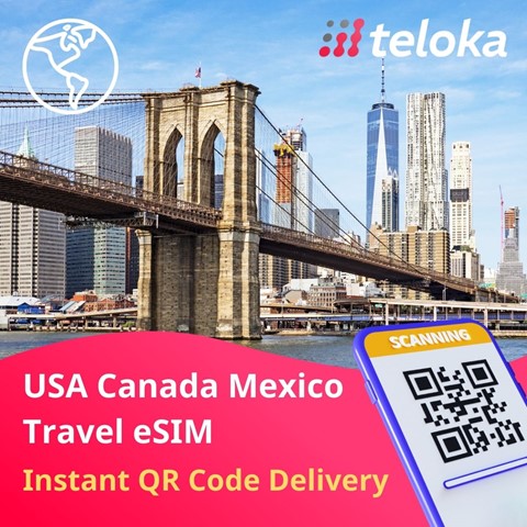 Prepaid eSIM USA Canada Mexico | Best Travel Data Plan
