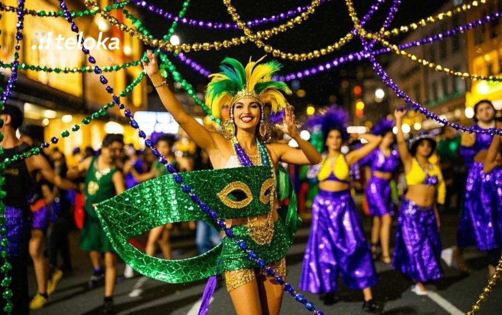 Danser dans les rues animées du carnaval du Brésil